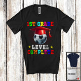 MacnyStore - 1st Grade Level Complete, Joyful Last Day Of School Soccer Player Playing, Students Group T-Shirt