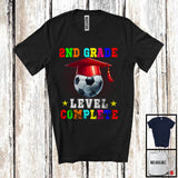 MacnyStore - 2nd Grade Level Complete, Joyful Last Day Of School Soccer Player Playing, Students Group T-Shirt