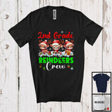 MacnyStore - 2nd Grade Reindeers Crew; Adorable Christmas Three Dancing Reindeers; Students Teacher Group T-Shirt