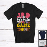 MacnyStore - 3rd Grade Game On; Joyful First Day Of School Flowers Softball Player; Students Teacher T-Shirt