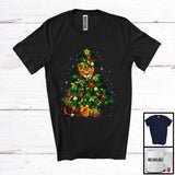 MacnyStore - Abyssinian Cat Christmas Tree Cosplay; Merry X-mas Abyssinian Cat Owner; Snowing Family Group T-Shirt