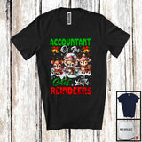 MacnyStore - Accountant Of The Cutest Little Reindeers; Wonderful Christmas 3 Reindeers; Snowing X-mas T-Shirt