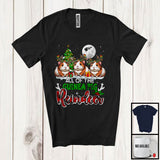 MacnyStore - All Of The Guinea Pig Reindeer; Fantastic Christmas Tree Three Reindeer Animals; Snowing Family T-Shirt