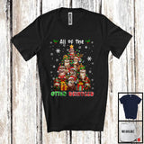 MacnyStore - All Of The Otter Reindeer; Humorous Christmas Tree Otter Santa ELF; X-mas Lights Animal T-Shirt