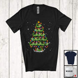 MacnyStore - Alligator Santa Christmas Tree; Awesome X-mas Snowing Lights Alligator Owner; Animal Lover T-Shirt