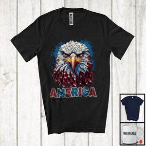 MacnyStore - America, Amazing 4th Of July Eagle Face Lover, Proud American Matching Patriotic Group T-Shirt