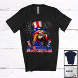 MacnyStore - America, Proud 4th Of July Parrot USA Flag Sunglasses, Bird Animal Lover Patriotic Group T-Shirt