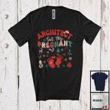 MacnyStore - Architect Got Me Pregnant; Cheerful Christmas Pregnancy Announcement Santa; Jobs Family T-Shirt