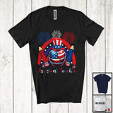 MacnyStore - Assistant Teacher, Amazing 4th Of July American Flag Hat Rainbow Lover, Careers Patriotic Group T-Shirt