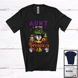 MacnyStore - Aunt Of The Brewing Baby; Creepy Halloween Costume Witch Pot; Pregnancy Family Group T-Shirt