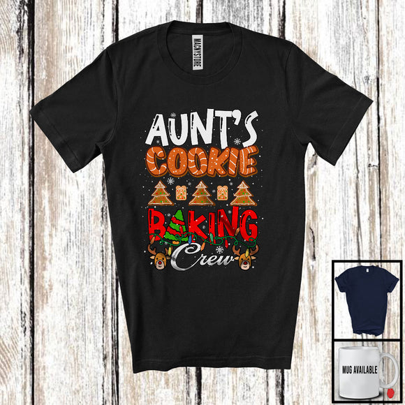 MacnyStore - Aunt's Cookie Baking Crew; Adorable Christmas Tree Santa Baker; X-mas Family Group T-Shirt