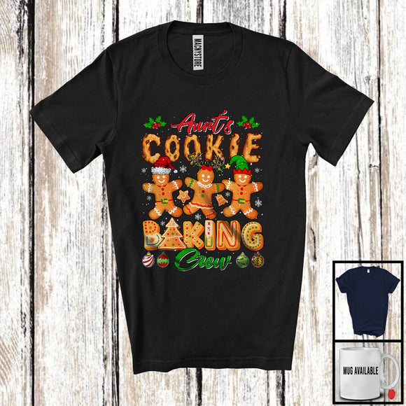 MacnyStore - Aunt's Cookie Baking Crew; Amazing Christmas Three Gingerbreads; Pajama Family Group T-Shirt