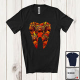 MacnyStore - Autumn Turkeys In Tooth Shape; Wonderful Thanksgiving Fall Leaves; Dental Dentist Squad T-Shirt