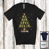 MacnyStore - Avocado Christmas Tree; Cheerful X-mas Lights Santa Elf Avocado; Fruit Vegan Snowing T-Shirt