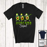 MacnyStore - Avocado Squad, Humorous Dabbing Avocado Sunglasses Fruits Vegan Healthy, Friends Family Group T-Shirt