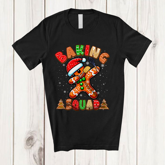 MacnyStore - Baking Squad; Fantastic Christmas Santa Gingerbread Dabbing; Baking Cookie Baker Group T-Shirt