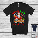 MacnyStore - Baking Stuff Is Snow Much Fun; Cheerful Christmas Santa Gingerbread Man; Baker Chef Group T-Shirt