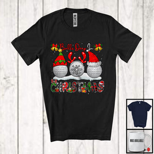 MacnyStore - Balls Deep In Christmas; Joyful Three Golf Ornaments; Plaid Pajamas Sport Player Team T-Shirt