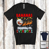 MacnyStore - Bananas For Everyone; Fantastic Christmas Banana Santa Sleigh; X-mas Snowing Family Fruit Lover T-Shirt