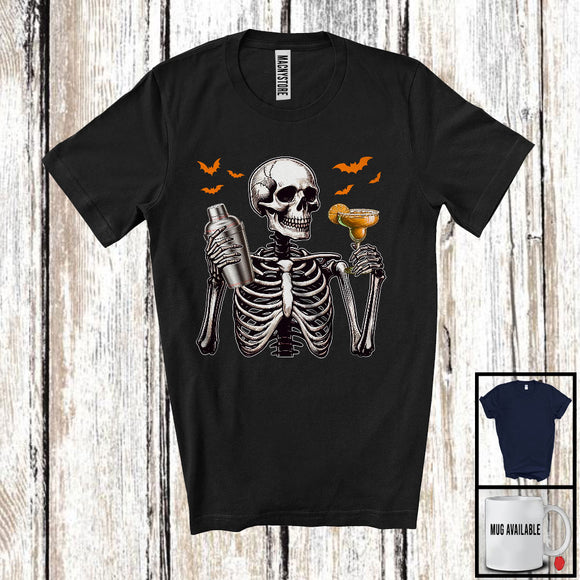MacnyStore - Bartender Skeleton, Scary Halloween Costume Skeleton Skull Lover, Proud Careers Group T-Shirt