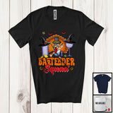 MacnyStore - Bartender Squad; Amazing Thanksgiving Halloween Witch Turkey; Careers Jobs Group T-Shirt