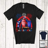 MacnyStore - Bartender, Amazing 4th Of July American Flag Hat Rainbow Lover, Careers Patriotic Group T-Shirt