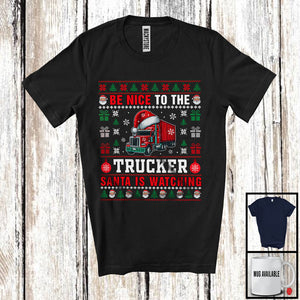 MacnyStore - Be Nice To The Trucker; Fantastic Christmas Sweater Santa Lover; X-mas Jobs Proud T-Shirt