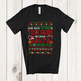 MacnyStore - Be Nice To Your Tour Guide Santa Is Watching; Fantastic Christmas Sweater Plaid; Jobs T-Shirt