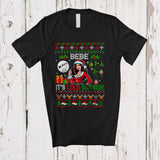 MacnyStore - Bebe It's Cold Outside; Awesome Christmas Sweater Santa Women; Snowing Family Group T-Shirt