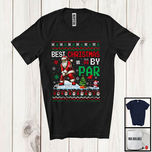 MacnyStore - Best Christmas By Golf; Amusing Christmas Santa Playing Golf; Musical Instruments Player T-Shirt