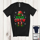 MacnyStore - Biker Crew; Awesome Christmas Snowing ELF Lover; Matching Biker Group T-Shirt