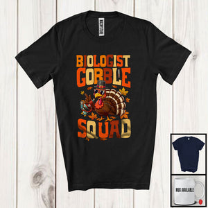 MacnyStore - Biologist Gobble Squad; Wonderful Thanksgiving Turkey Sunglasses Fall Leaf; Careers Jobs T-Shirt