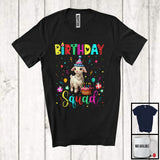 MacnyStore - Birthday Squad; Colorful Birthday Cake Celebration Goat Animal Lover; Family Group T-Shirt