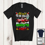 MacnyStore - Blessed To Be Called Grandma And Aunt; Amazing Christmas Santa Riding Pickup Truck; Family T-Shirt