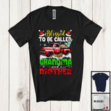 MacnyStore - Blessed To Be Called Grandma And Mother; Amazing Christmas Santa Riding Pickup Truck; Family T-Shirt