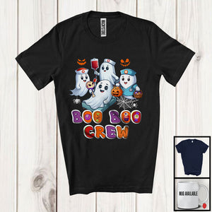 MacnyStore - Boo Boo Crew, Humorous Halloween Ghost Witch Boo Lover, Matching Nurse Nursing Team T-Shirt