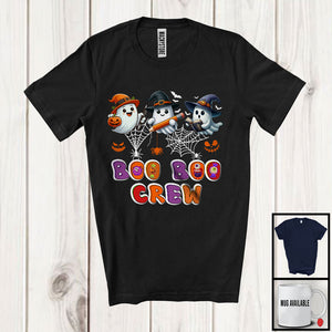 MacnyStore - Boo Boo Crew, Humorous Halloween Ghost Witch Boo Lover, Matching Teaching Teacher Team T-Shirt