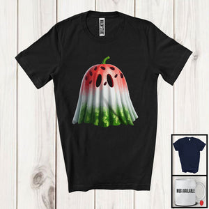 MacnyStore - Boo Ghost Watermelon Costume, Amazing Halloween Fruit Lover, Matching Vegan Family Group T-Shirt