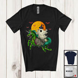 MacnyStore - Boo Riding Zombie Unicorn; Creepy Halloween Costume Moon Boo Ghost; Matching Group T-Shirt