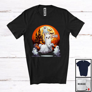 MacnyStore - Boo, Awesome Halloween Costume Boo Ghost Llama, Pumpkin Trick Or Treat Lover T-Shirt