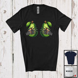 MacnyStore - Boobs Upside Avocado Skeleton Hand, Sarcastic Halloween Costume Skeleton, Vegan Family T-Shirt