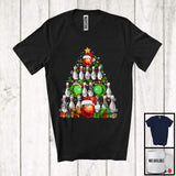 MacnyStore - Bowling Equipment Christmas Tree; Awesome X-mas Lights Bowling Player; Sport Playing Team T-Shirt