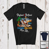 MacnyStore - Boyfriend & Girlfriend Cruising Partners For Life, Happy Summer Vacation Cruise, Matching Couple T-Shirt