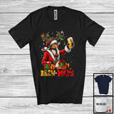 MacnyStore - Brew-Dolph; Joyful Christmas Rudolph Drinking Beer Snowing Around; Drunker X-mas Team T-Shirt