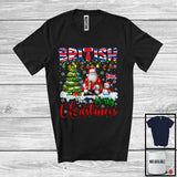 MacnyStore - British You A Merry Christmas; Fantastic X-mas Tree Santa British Flag Snowman; Family Group T-Shirt