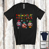 MacnyStore - Bulldog Sleeping In Christmas Ornaments; Awesome X-mas Santa Dog Lover; Snowing Around T-Shirt