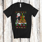 MacnyStore - Buon Natale Merry Christmas; Humorous Three Bourbon of Glasses; Italian Sweater Drinking Drunker T-Shirt