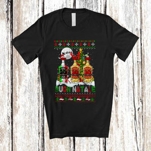 MacnyStore - Buon Natale Merry Christmas; Humorous Three Tequila of Glasses; Italian Sweater Drinking Drunker T-Shirt