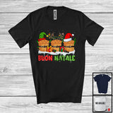 MacnyStore - Buon Natale; Adorable Merry Christmas Italian Three Panettone Cakes; Snow Family Group T-Shirt