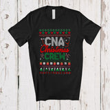 MacnyStore - CNA Christmas Crew; Amusing Christmas Sweater Nursing Squad; Proud Jobs Family T-Shirt